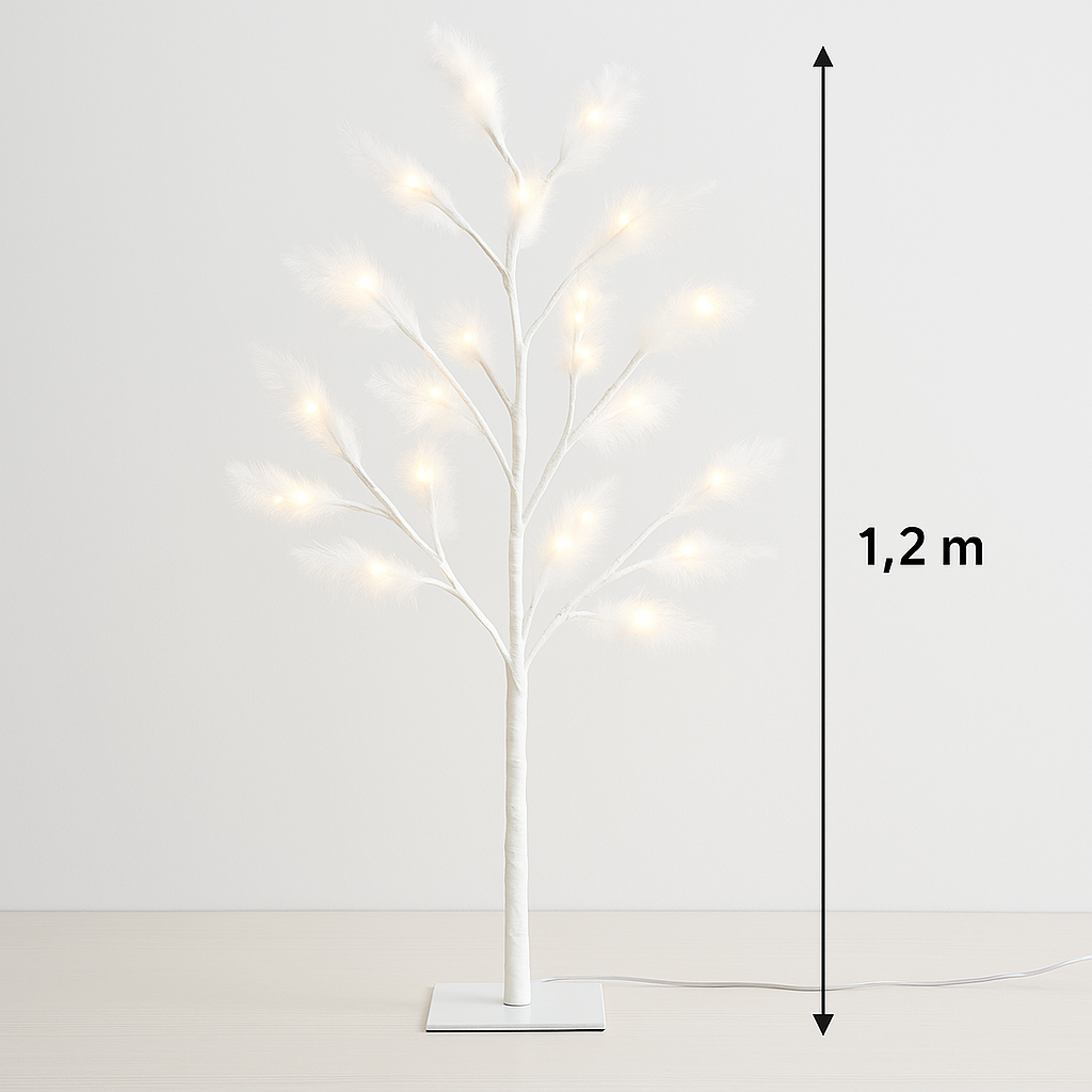 ZYF-111 1.2M Feather LED Tree Light – 48 Warm White LEDs