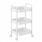 MHome 3 Tier Rolling Storage Cart with Wheels, Carbon Steel, 45x30x78cm