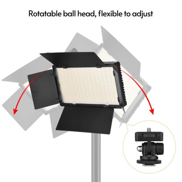 Pro LED 600 Photo And Video White Light Kit 2.1M Tripod And 2 Batteries