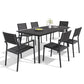 MFURN 7-Piece Outdoor Patio Dining Set with Polywood Table & Chairs