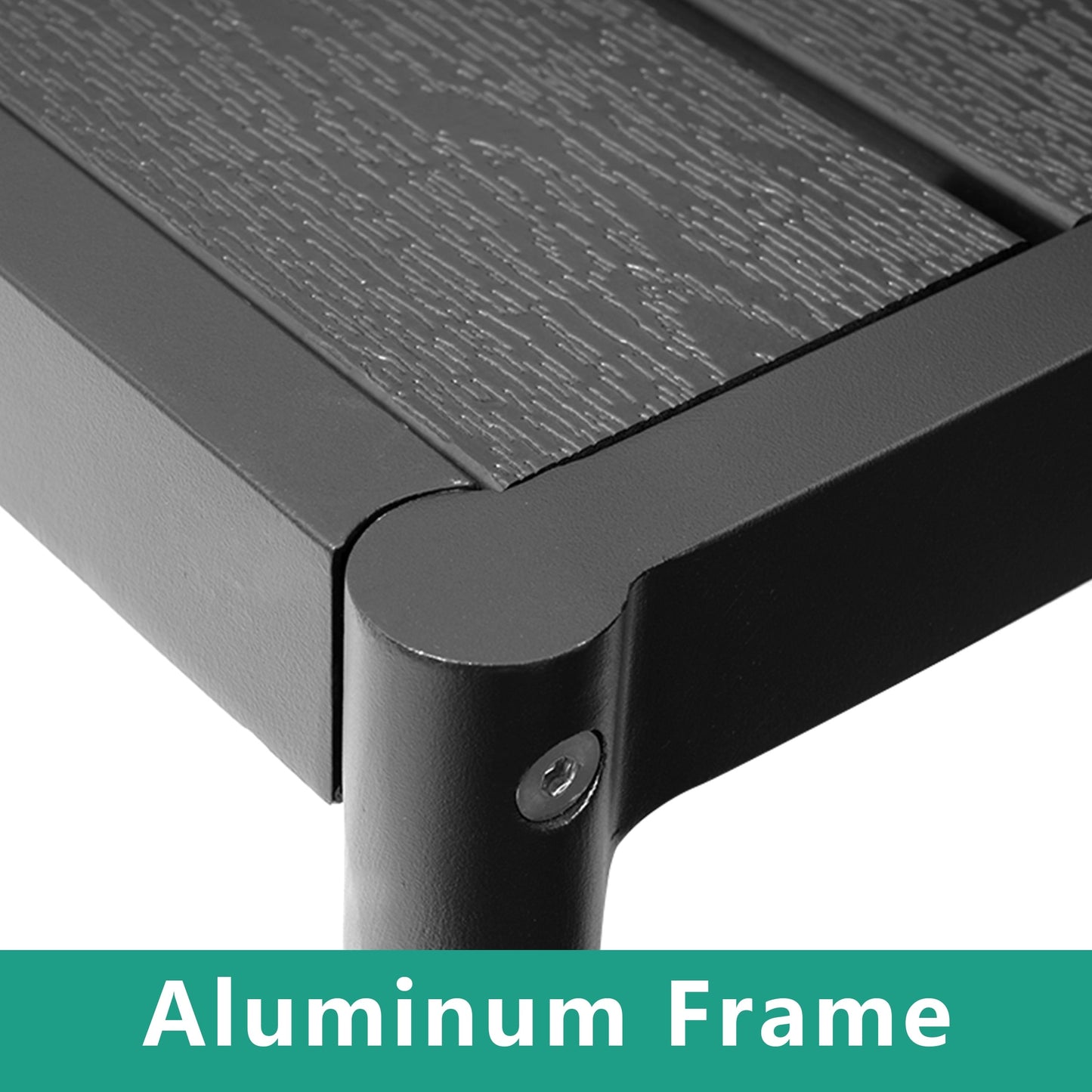 MFURN 7-Piece Outdoor Patio Dining Set with Polywood Table & Chairs