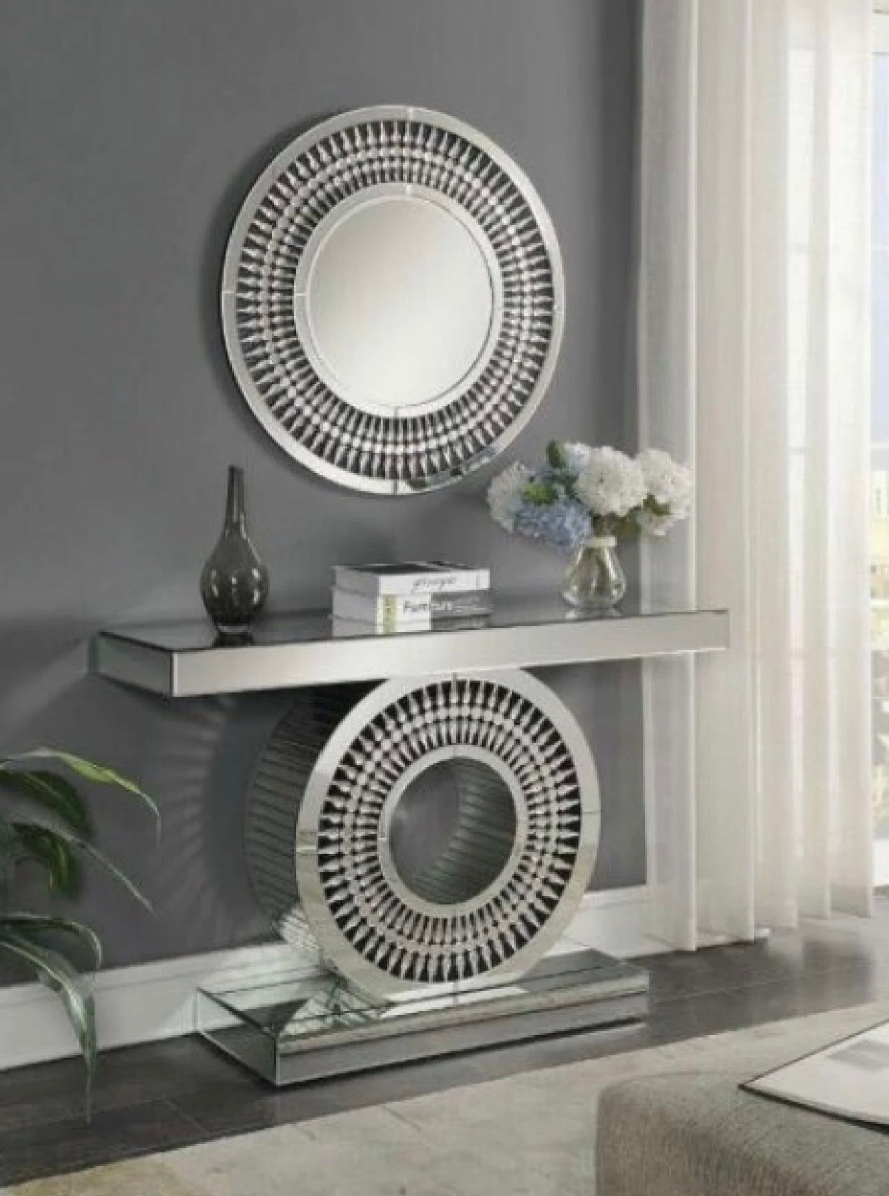 MFURN Retro Mirror & Console Set
