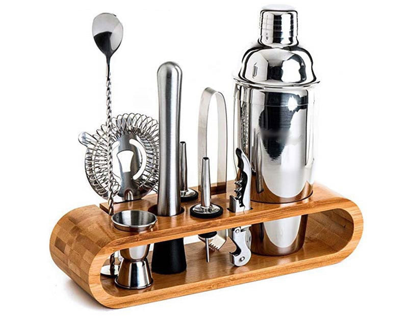 Megaware Stainless Steel Cocktail Shaker Kit 12 Piece Set