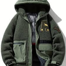 Men’s Fleece Lined Hooded Jackets-Various Colours