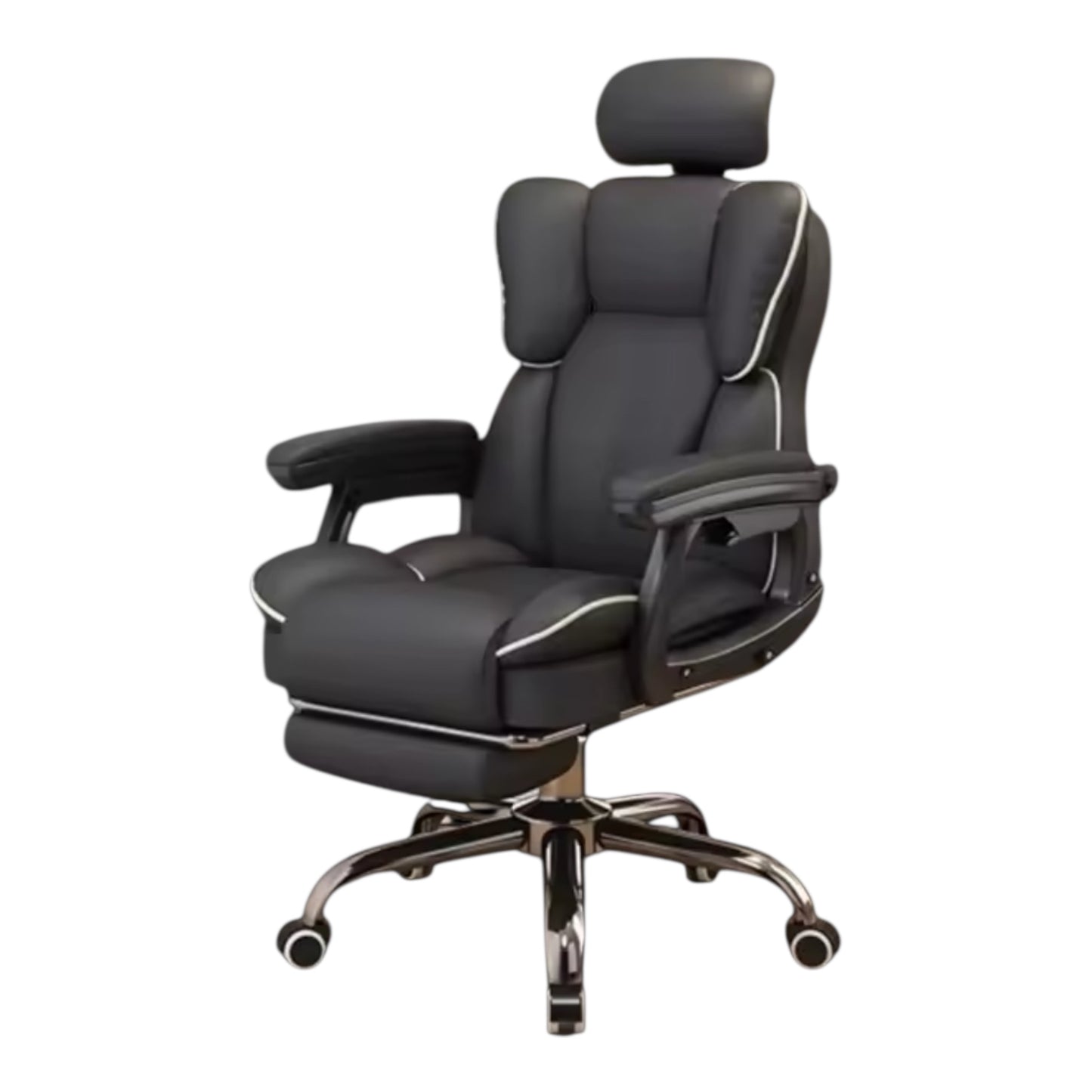 MFurn Lazy Rolling Gaming Chair Reclining Swivel Office Armchair