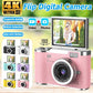 MTech 8X Zoom Digital Camera for Vlogging, 1080P HD, 2.4" IPS Screen, Rechargeable with Card Reader & OTG, Photo/Video/Webcam, Ideal Gift for Teens Beginners