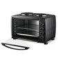 RAF 55L 2 in 1 Electric Oven with 2 Hotplates 1800w