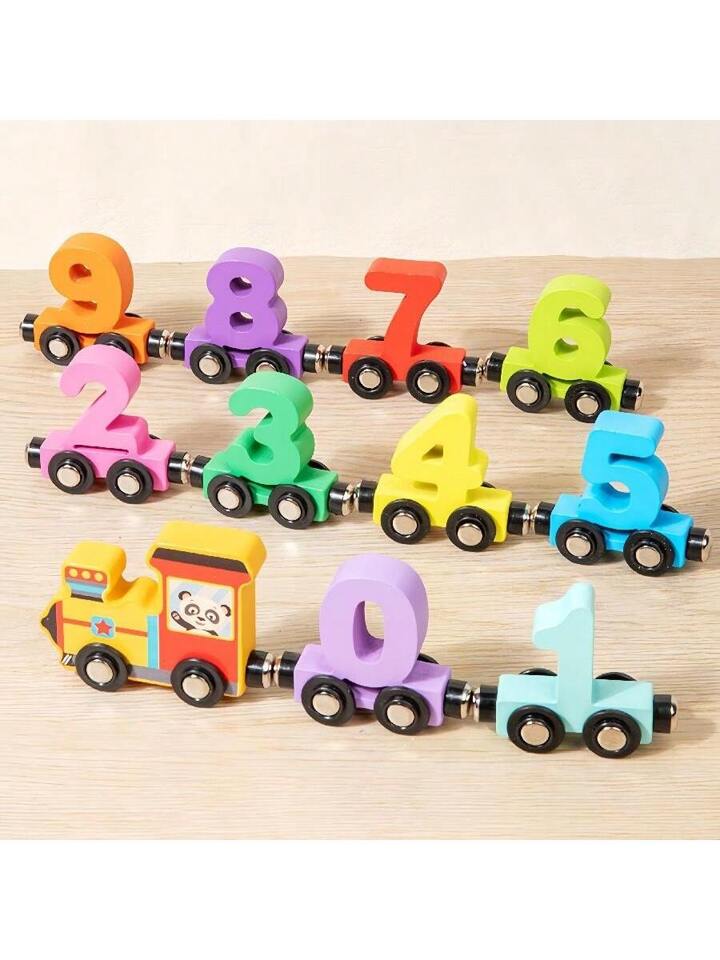 MTech Kids Magnetic Wooden Toy Train Set