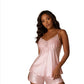 Ladies Silky Satin 2pc Sleepwear