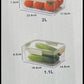 MHome Acrylic 3pc Food Storage Set