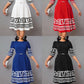 Ladies Elegant Fit-and-Flare MIDI Dress-Various Colours