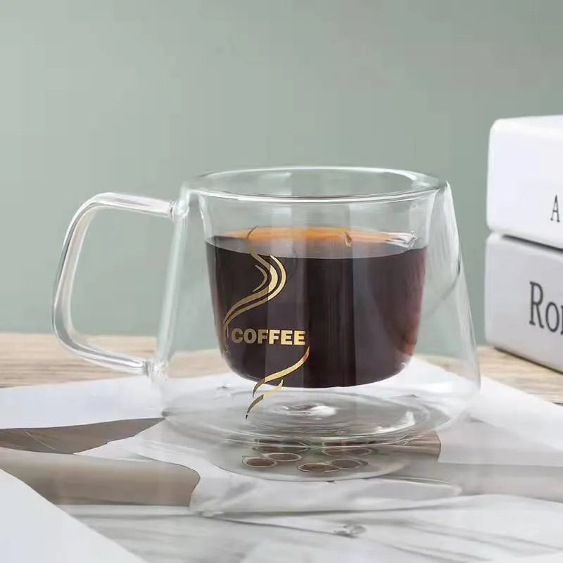 Double Wall Coffee Glass