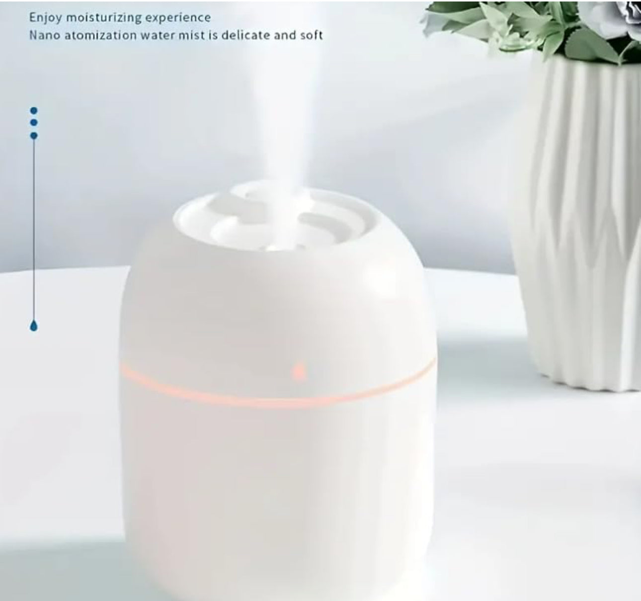 MTech
Compact Portable Desktop Air Humidifier - Color-Changing Atmosphere Lights - Various Options