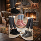 Kids Faux Suede Fur-Lined Ankle Boots-Various Colours