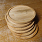 6-Piece Round Wooden Coaster Set – 10cm Bamboo Drink Coasters for Coffee Tables, Mugs & Small Plants