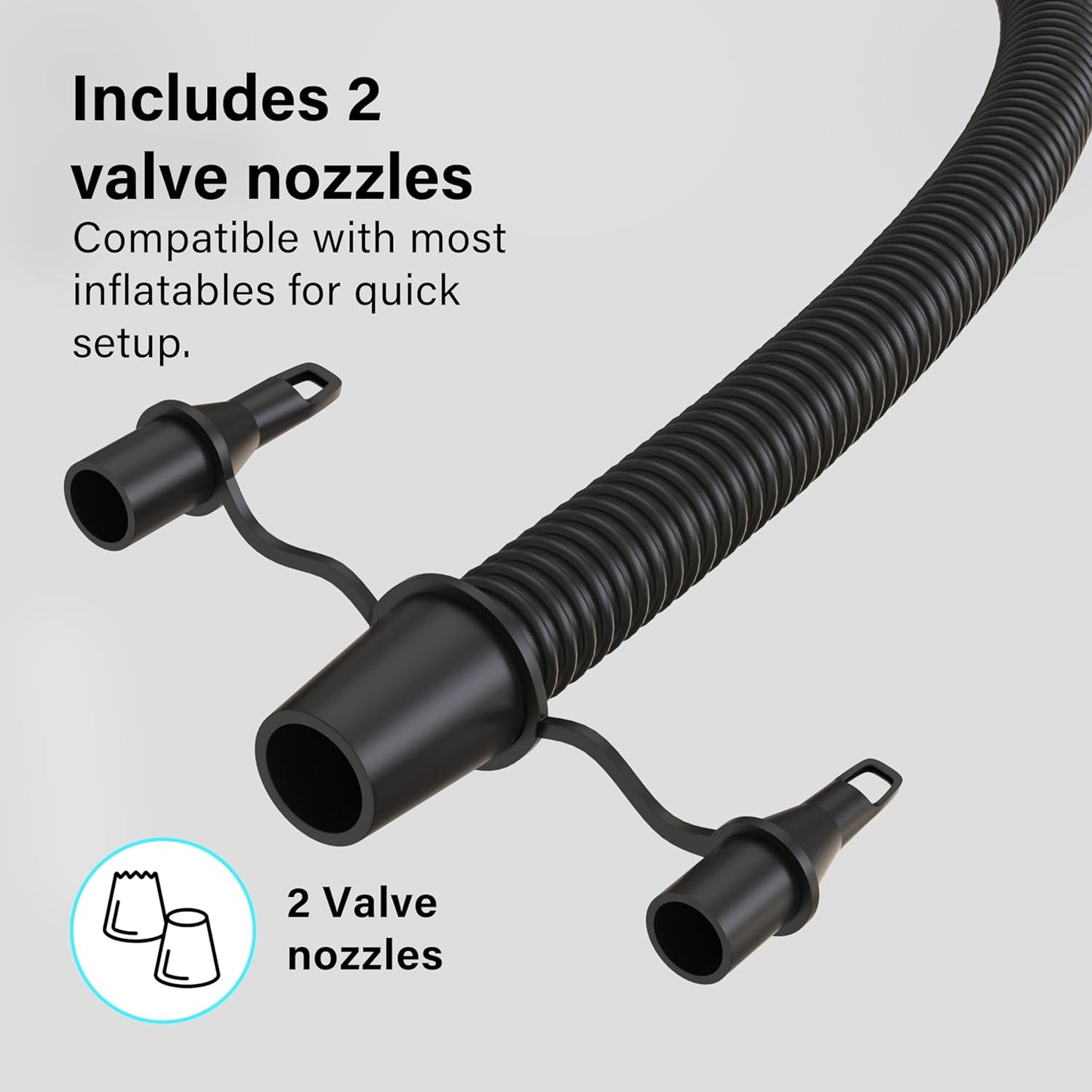 7L Foot Pump – Manual Inflatable Air Pump for Mattresses, Pool Toys & Kayaks