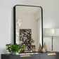 MHome Luxury Wall Mount Mirror 70x50cm – Rectangular Black Metal Frame