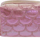 Portable Small Coin Bag Pouch with Zipper and Key Ring