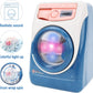 Kids Mini Simulation Washing Machine Toy - Battery Operated Laundry Play Set with Realistic Sounds & Lights
