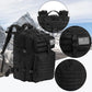 45L Military Tactical Backpack Black Outdoor Hiking Camping Rucksack