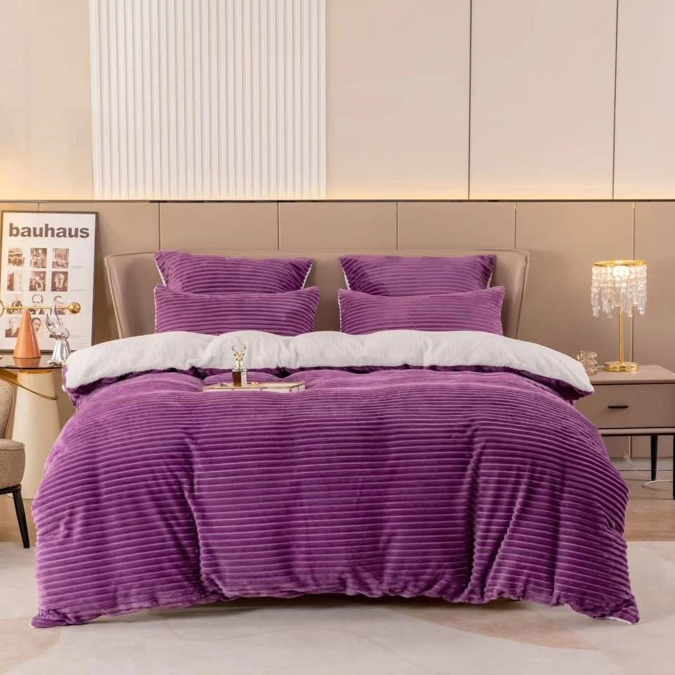 MHome 5pc Corduroy Comforter Set-Various Colours