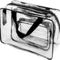 Pack of 3 Transparent Travel Toiletry Bags – 1 Litre PVC Clear Cosmetic Bags for Liquids, Hand Luggage & Airport Security – Waterproof & Zippered