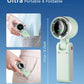 3-in-1 Mini Handheld Turbo Fan – Desk, Neck & Portable Cooling Fan (Rechargeable)