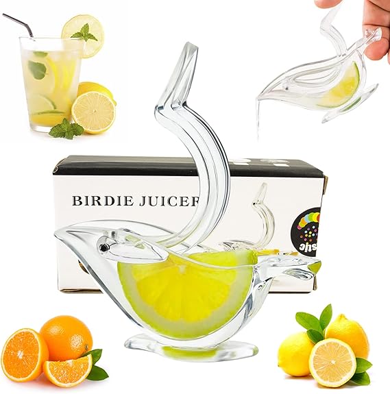 Acrylic Manual Lemon Juicer – Portable Transparent Bird-Shaped Citrus Squeezer
