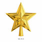 Gold 3D Star Christmas Tree Topper, 20cm