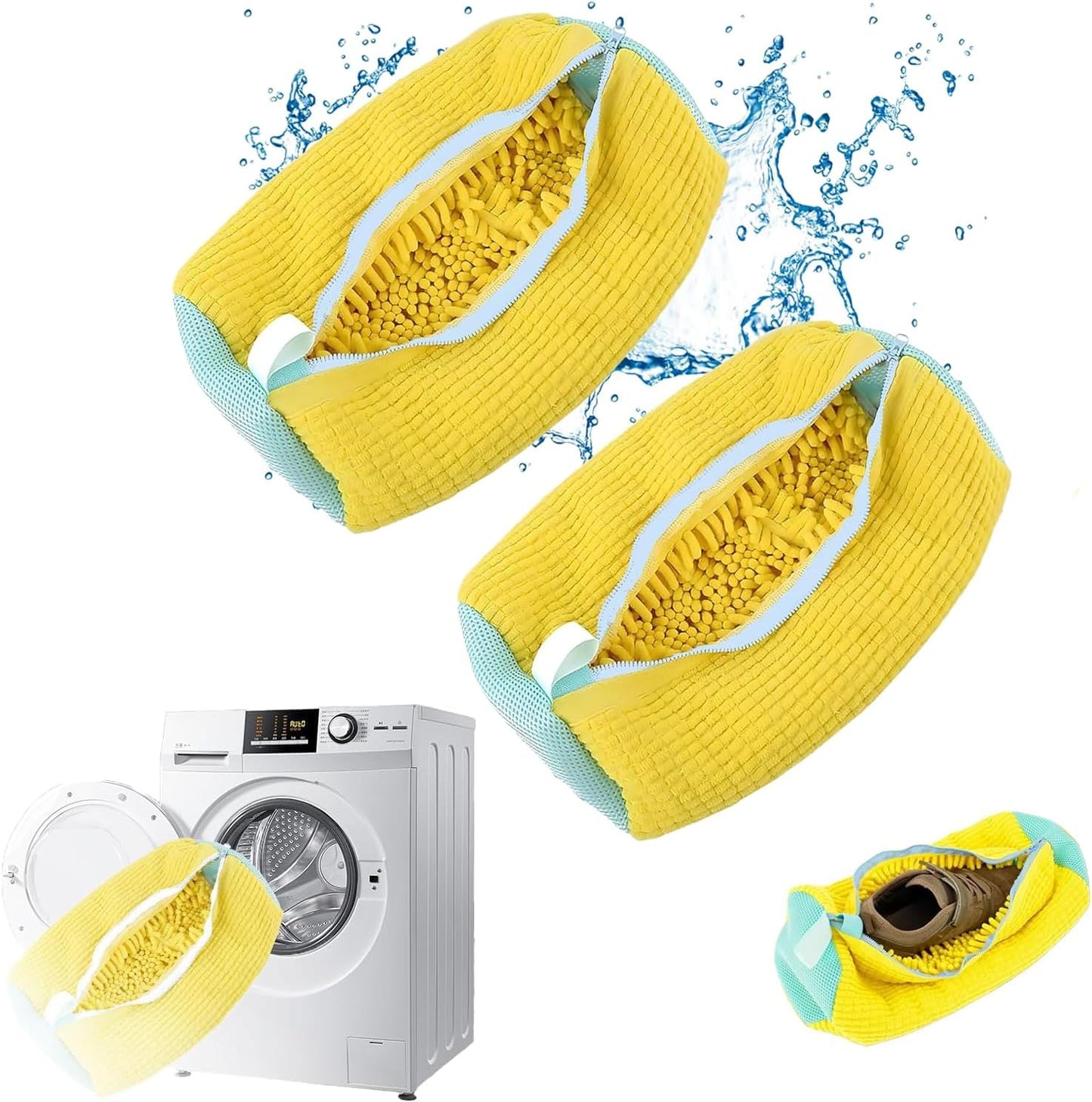 MHome Reusable Shoe Washing Machine Bag – 360° Cleaning, Safe for Washer & Dryer