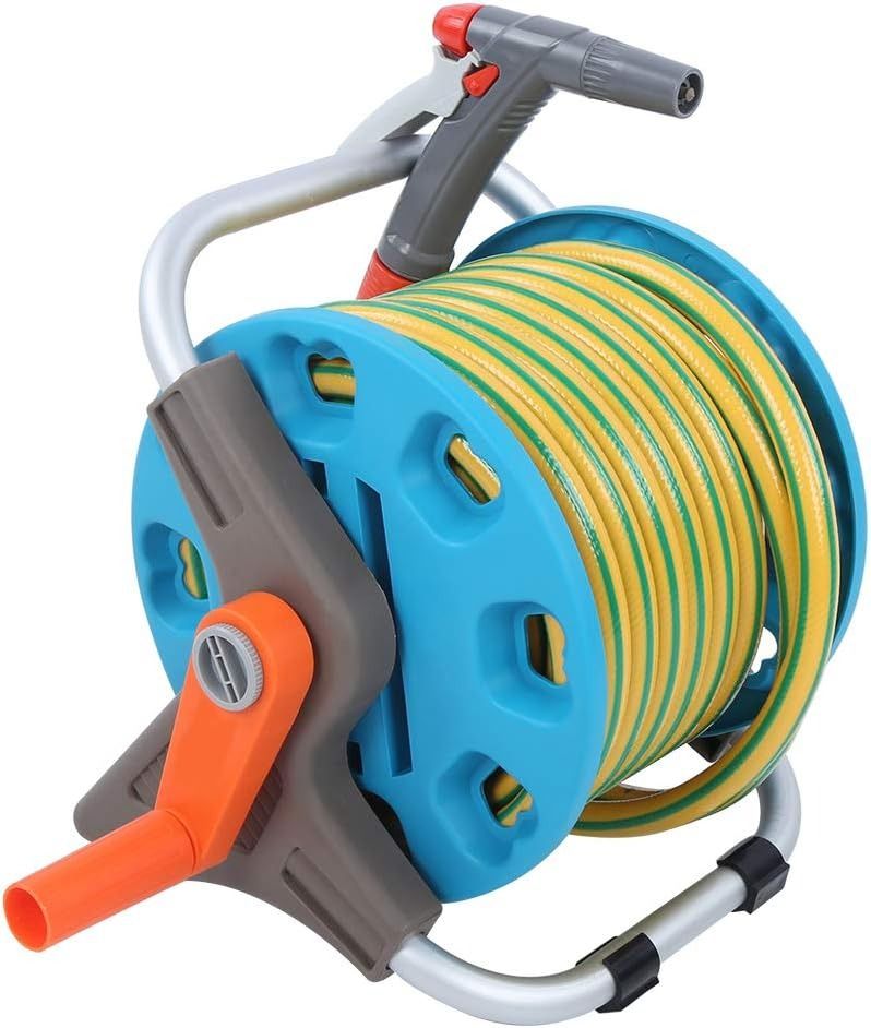 MHome Retractable Garden Sprinkler Garden Water Hose Pipe Reel Plastic Cart- 20M & 30M Options