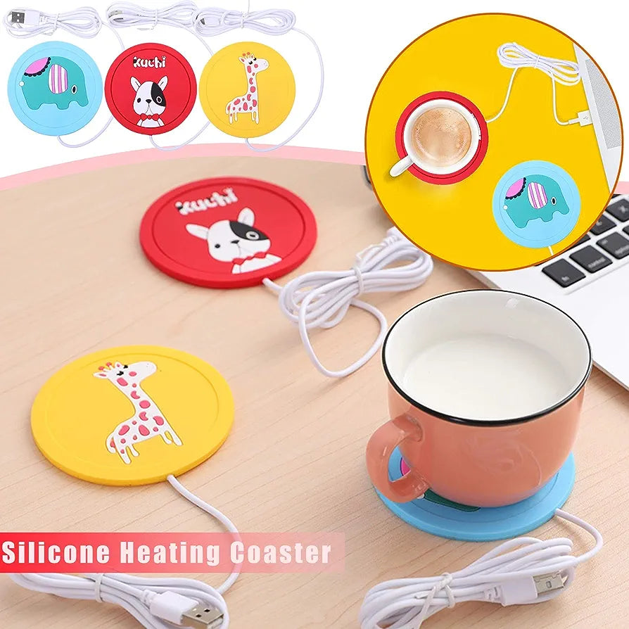 Silicone USB Charging Heating Coaster