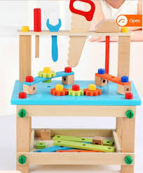Kids Play Wooden Workbench