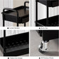 MHome Majestic 3 Or 4-Tier Utility Cart With Drawer – Black Or White