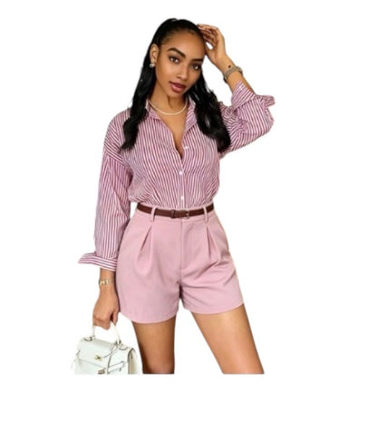 Ladies High Waist Fit Shorts-Various Colours