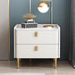 MFurn Bedside Table with Storage Cabinet – Solid Wood Nightstand with 2 Drawers & Modern Design