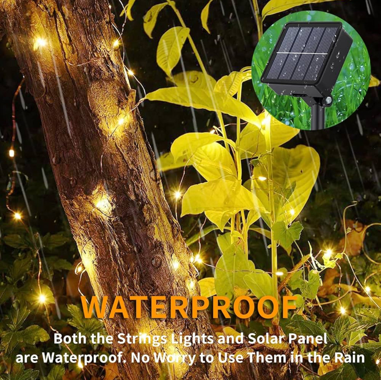 MTech Solar Power 2-Pack Christmas Fairy Lights (120 LED, 45ft Each)