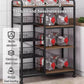Large Capacity Kitchen Retail Basket Rack-White
