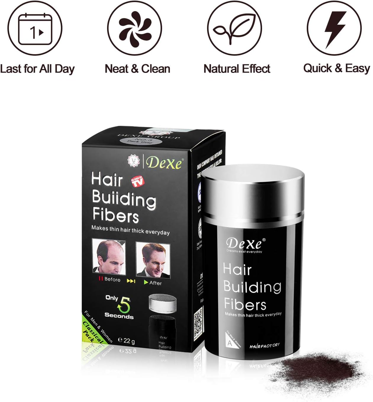 Dexe Hair Building Fibers 22g