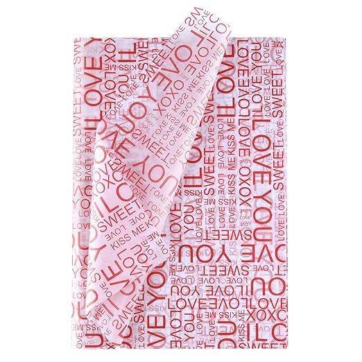 Valentines Letter Pattern Wrapping Paper