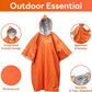 Outdoor Emergency Raincoat, Reversible Dual-Sided Thermal Poncho