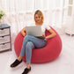 MHome Comfy Inflatable Sofa Chair – Soft Flocked Lounge Seat for Home & Gaming