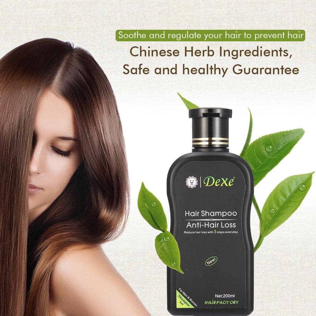 Dexe Hair Shampoo Anti hair Loss  Herbal Hair Growth For Men &Women 200ml