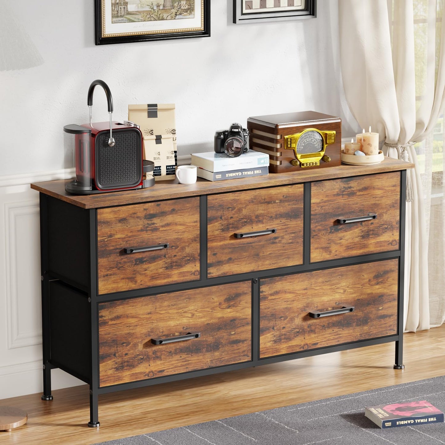 MFurn Storage Cabinet – 5, 7 & 9-Drawer Fabric Dresser & Organizer