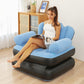 MHome 5-in-1 Inflatable Air Sofa Bed | Multifunctional Inflatable Couch with L-Shaped Armrest