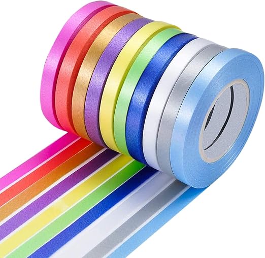 10 Rolls Curling Ribbon Set
