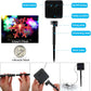 Solar Snowflake String Lights, 5m with 20 LEDs, Multicolour Outdoor Decoration