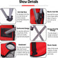 Tent Folding Chair With Sun Canopy – Portable Shade Camping Chair for Outdoor, Beach & Sports - Red Only