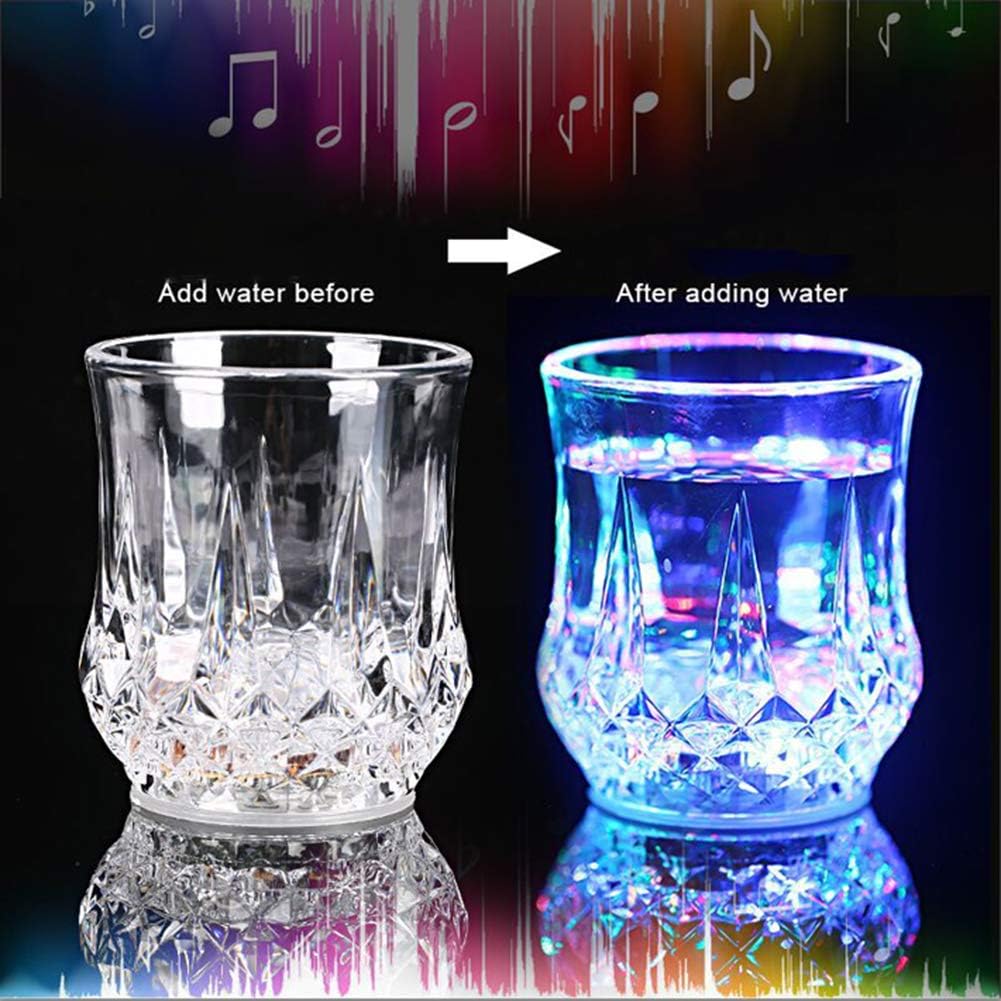 Inductive Rainbow Colour Cup – Automatic LED Light-Up Glass (200ml)