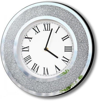 Crystal Mirrored Alarm Clock for Living Room Décor